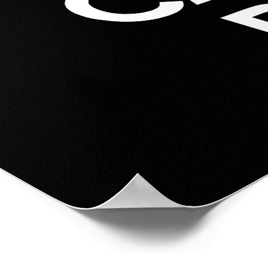 Behalt Calm und Carry Rum Poster (Ecke)