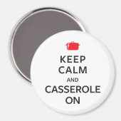 Behalt Calm und Casserole on Magnet (Vorderseite/Rückseite)