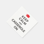 Behalt Calm und Casserole on Serviette (Ecke)