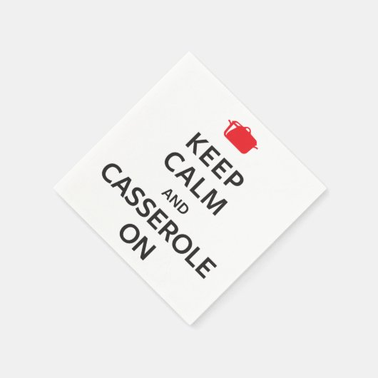 Behalt Calm und Casserole on Serviette (Ecke)