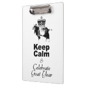 Behalt Calm und Celebrate Goat year CpB Klemmbrett (Links)