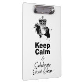 Behalt Calm und Celebrate Goat year CpB Klemmbrett (Rechts)