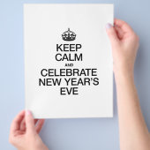 BEHALT CALM UND CELEBRATE NEUJAHR FLYER (Hand)