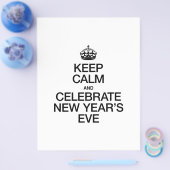 BEHALT CALM UND CELEBRATE NEUJAHR FLYER (Einzeln)
