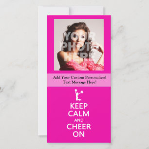 Behalt Calm und Cheer On, Cheerleader Pink