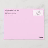 Behalt Calm und Cheer On, Cheerleader Pink Postkarte (Rückseite)