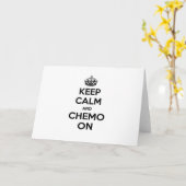 Behalt Calm und Chemo on Karte (Gelbe Blume)