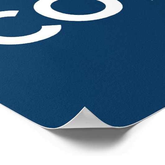 Behalt Calm und Cowboy on Poster (Ecke)