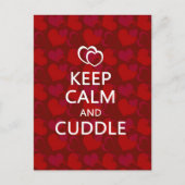 Behalt Calm und Cuddle Postkarte (Vorderseite)