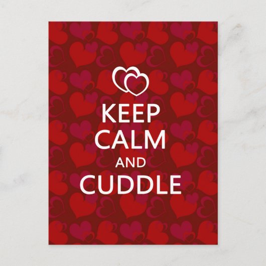 Behalt Calm und Cuddle Postkarte (Vorderseite)
