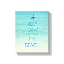 BEHALT CALM UND DENKE AM STRAND
