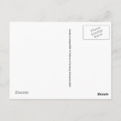 Behalt Calm und Deport Trump Postkarte (Rückseite)