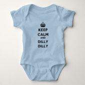 Behalt Calm und Dilly Dilly Baby Jersey Lt Bodysui Baby Strampler (Vorderseite)