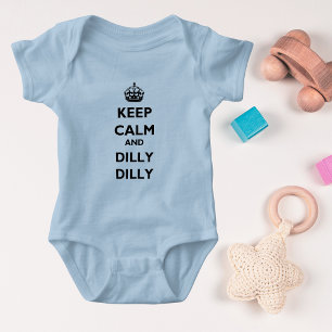 Behalt Calm und Dilly Dilly Baby Jersey Lt Bodysui Baby Strampler