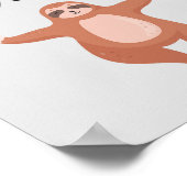 Behalt Calm und Do Yoga Funny Poster (Ecke)