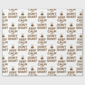 Behalt Calm und Don't Shart Geschenkpapier (Flach)