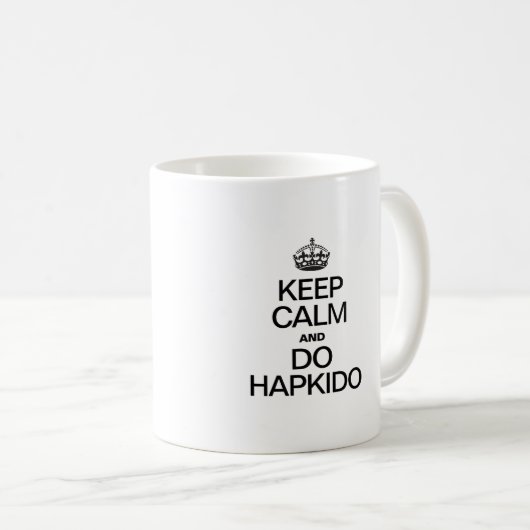 BEHALT CALM UND DOO HAPKIDO KAFFEETASSE (VorderseiteRechts)