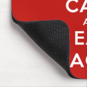 Behalt Calm und Eat Bacon Mousepad (Ecke)