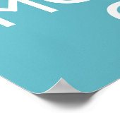 Behalt Calm und Elche auf Elch Poster Art (Blau) (Ecke)