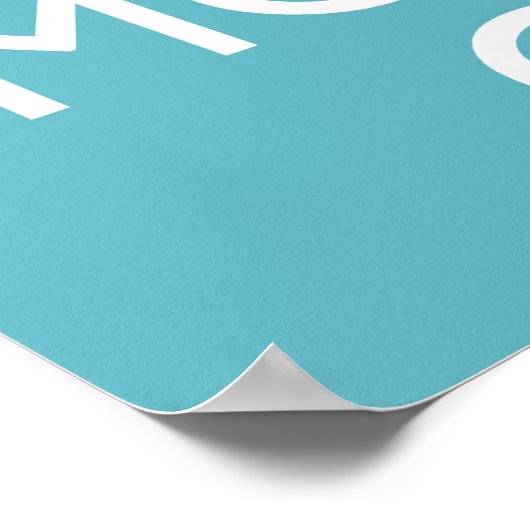 Behalt Calm und Elche auf Elch Poster Art (Blau) (Ecke)