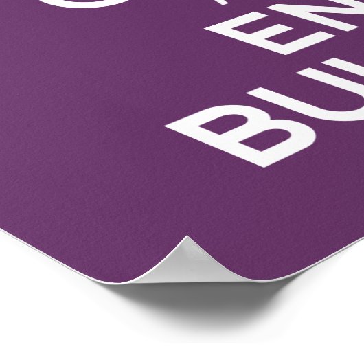 BEHALT CALM UND ENDBREITE POSTER (Ecke)