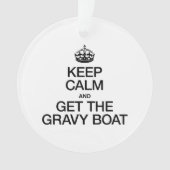 BEHALT CALM UND ERHALTE DAS GRAVBOOT ORNAMENT (Vorderseite)