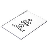 BEHALT CALM UND ESSE LETTUCE NOTIZBLOCK (Linke Seite)