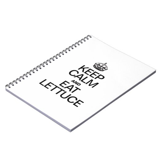 BEHALT CALM UND ESSE LETTUCE NOTIZBLOCK (Linke Seite)