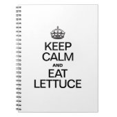 BEHALT CALM UND ESSE LETTUCE NOTIZBLOCK (Vorderseite)