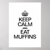BEHALT CALM UND ESSE MUFFINEN POSTER (Vorne)