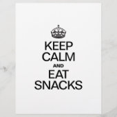 BEHALT CALM UND ESSE SNACKS FLYER (Vorne)