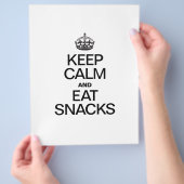 BEHALT CALM UND ESSE SNACKS FLYER (Hand)