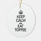 BEHALT CALM UND ESSE TOFFEE KERAMIKORNAMENT (Links)