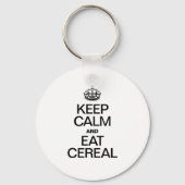 BEHALT CALM UND ESSEN CEREAL SCHLÜSSELANHÄNGER (Vorderseite)