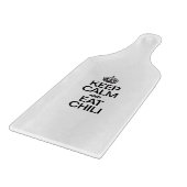 BEHALT CALM UND ESSEN CHILI SCHNEIDEBRETT (Ecke)