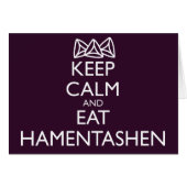BEHALT CALM UND ESSEN HAMENTASHEN (Vorderseite (Horizontal))