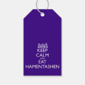 BEHALT CALM UND ESSEN HAMENTASHEN GESCHENKANHÄNGER (Vorderseite)