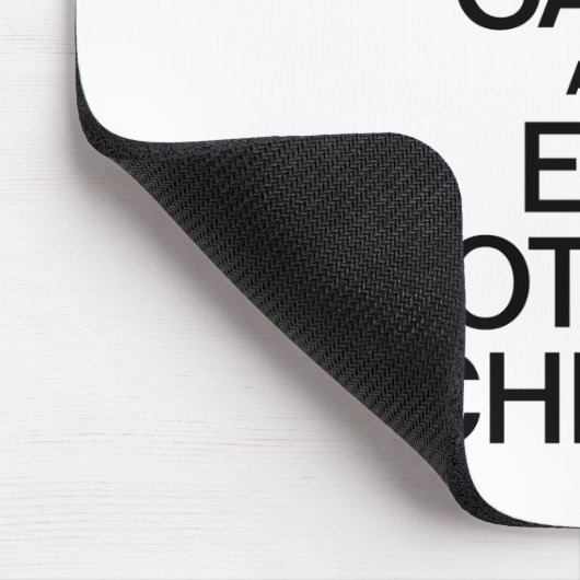 BEHALT CALM UND ESSEN HÜTTE KÄSE MOUSEPAD (Ecke)