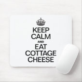 BEHALT CALM UND ESSEN HÜTTE KÄSE MOUSEPAD (Mit Mouse)