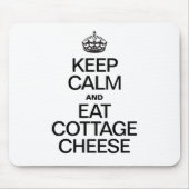 BEHALT CALM UND ESSEN HÜTTE KÄSE MOUSEPAD (Vorne)