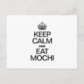 BEHALT CALM UND ESSEN MOCHI POSTKARTE (Vorderseite)