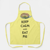 Behalt Calm und essen Pie Schürze (Vorderseite)