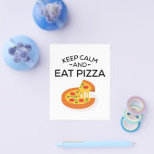 Behalt Calm und essen Pizza Flyer (Einzeln)