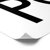 Behalt Calm und essen Popcorn Poster (Ecke)