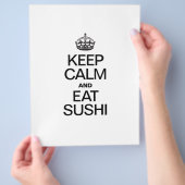 BEHALT CALM UND ESSEN SUSHI FLYER (Hand)