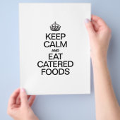 BEHALT CALM UND ESSEN VON KATERENDEN LEBENSMITTELN FLYER (Hand)