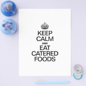 BEHALT CALM UND ESSEN VON KATERENDEN LEBENSMITTELN FLYER (Einzeln)