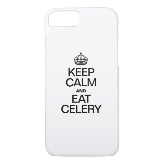 BEHALT CALM UND ESSEN ZELLERIE Case-Mate iPhone HÜLLE (Rückseite)