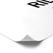 BEHALT CALM UND FAHRT AN POSTER (Ecke)