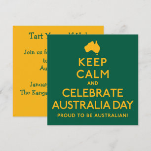 Behalt Calm und feiert Australien Tag! Einladung